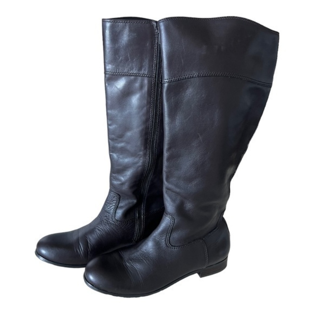Arturo Chiang Brown Leather Knee High Boots Size 7.5MW